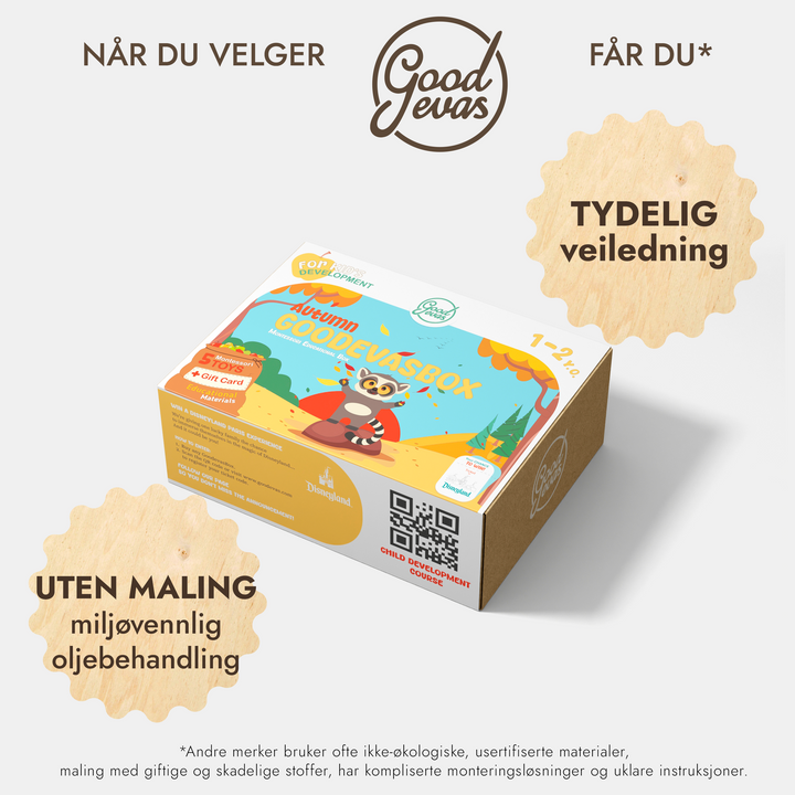 Årlig abonnementspakke med leker (1–2 år) — GoodevasBox