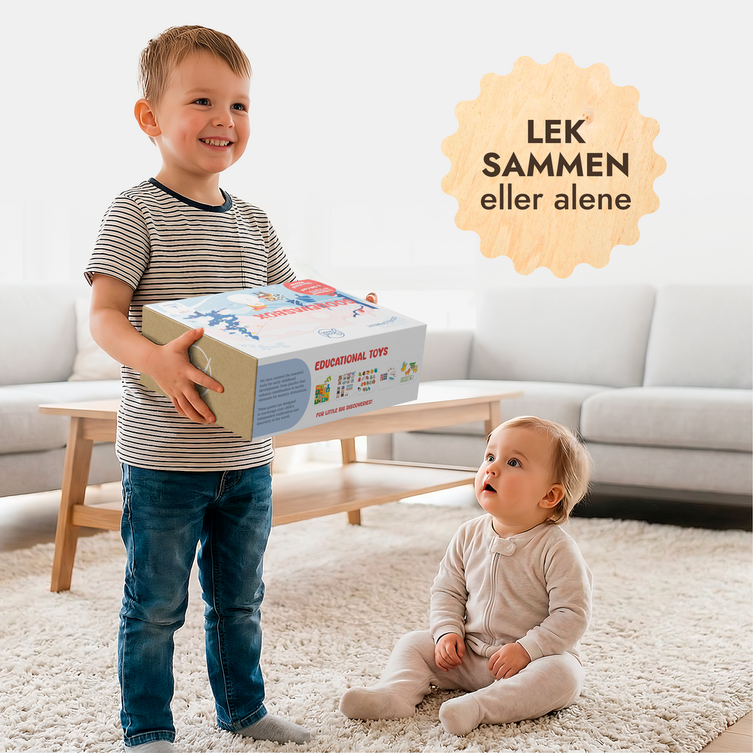 Årlig abonnementspakke med leker (1–2 år) — GoodevasBox