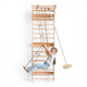 5-in-1 Ribbevegg for barn med pull up-stang & 3i1 husksett