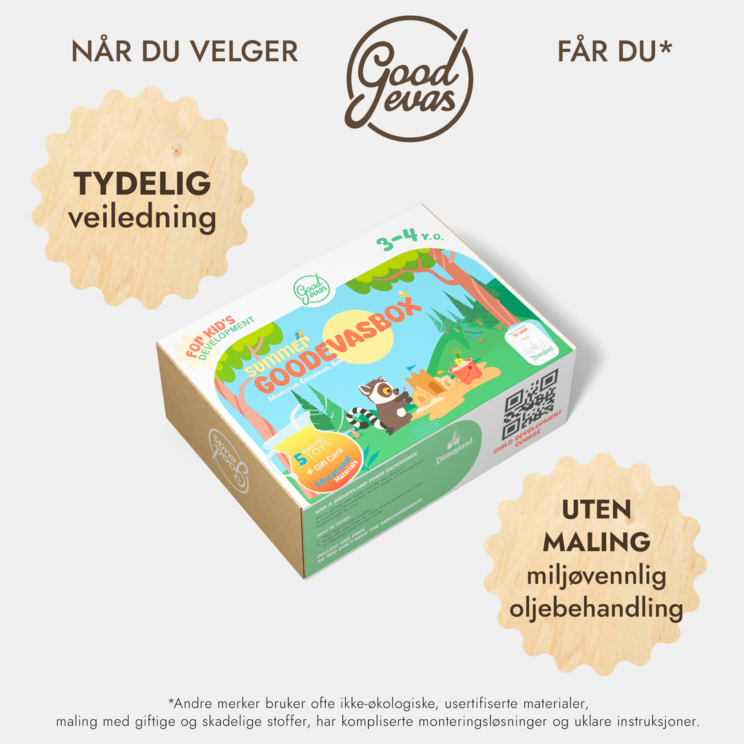 Årlig abonnementspakke med leker (3–4 år) — GoodevasBox