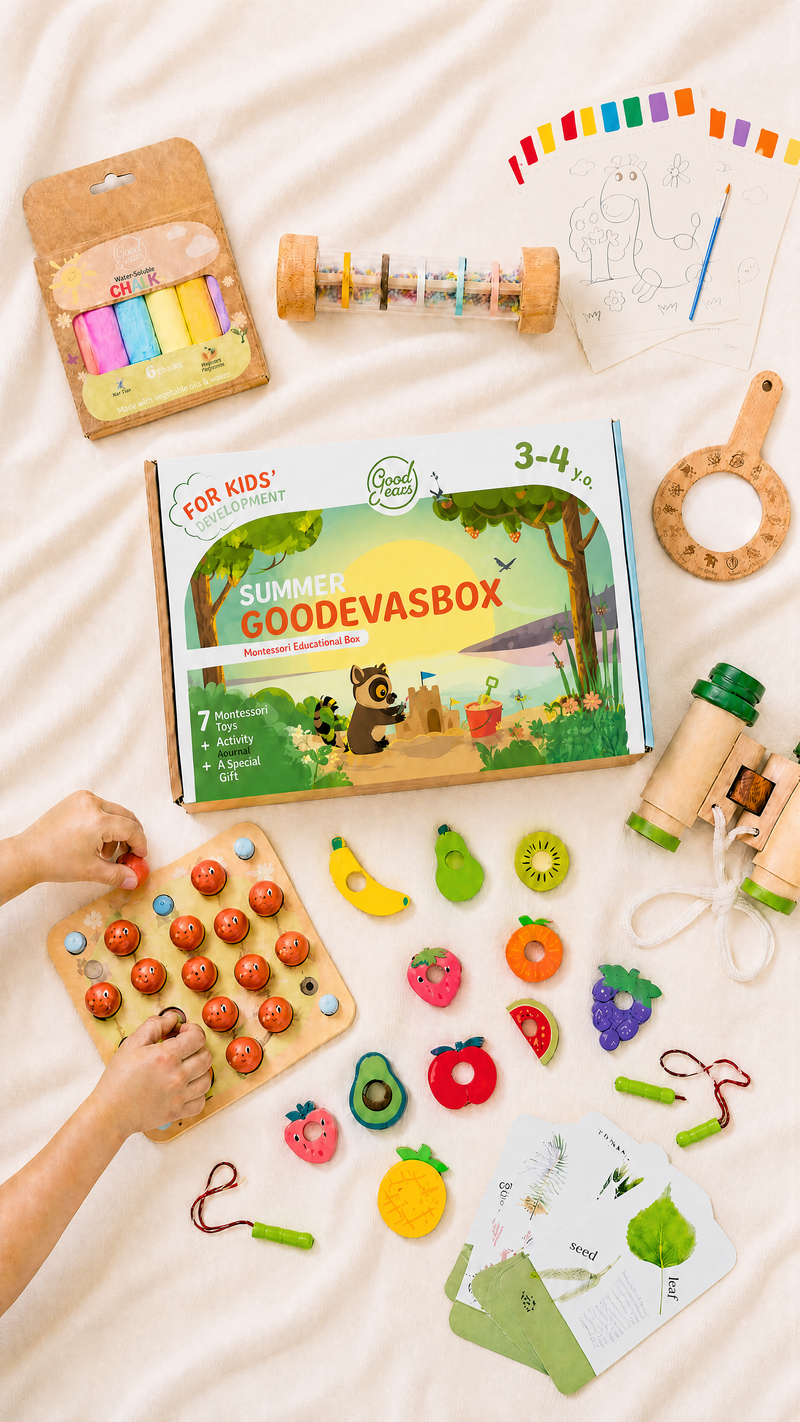 Sommerpakke med leker (3–4 år) — GoodevasBox