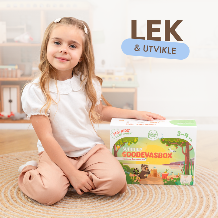 Sommerpakke med leker (3–4 år) — GoodevasBox