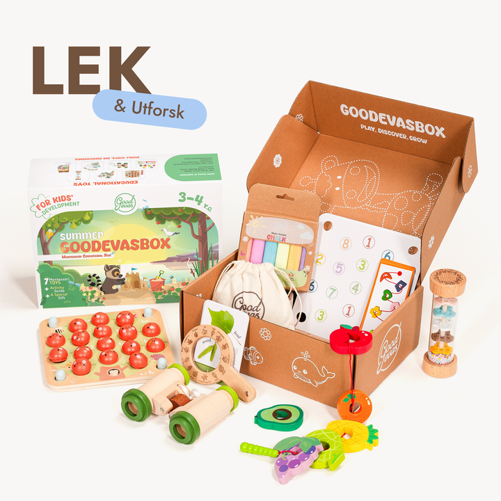 Sommerpakke med leker (3–4 år) — GoodevasBox