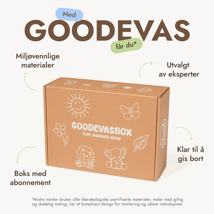 Sommerpakke med leker (3–4 år) — GoodevasBox