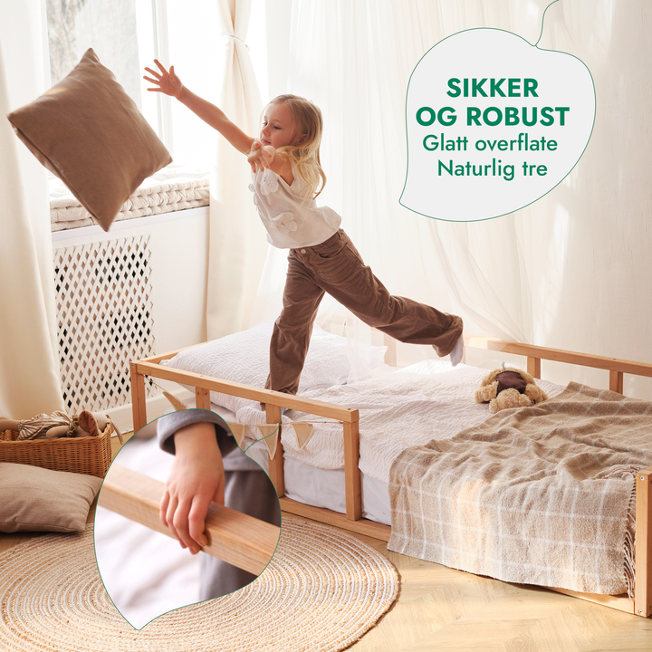 Montessori-seng for barn og småbarn fra 6 måneder