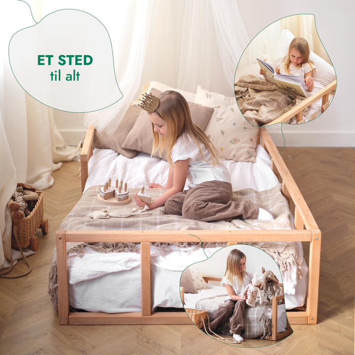Montessori-seng for barn og småbarn fra 6 måneder