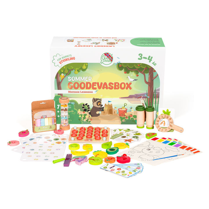 Sommerpakke med leker (3–4 år) — GoodevasBox