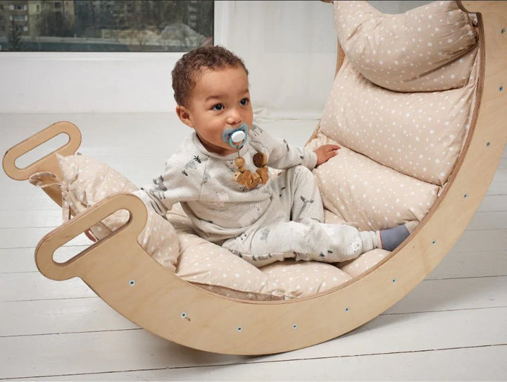 Pute for Klatrebue og Vippebalanse – beige (kun pute)