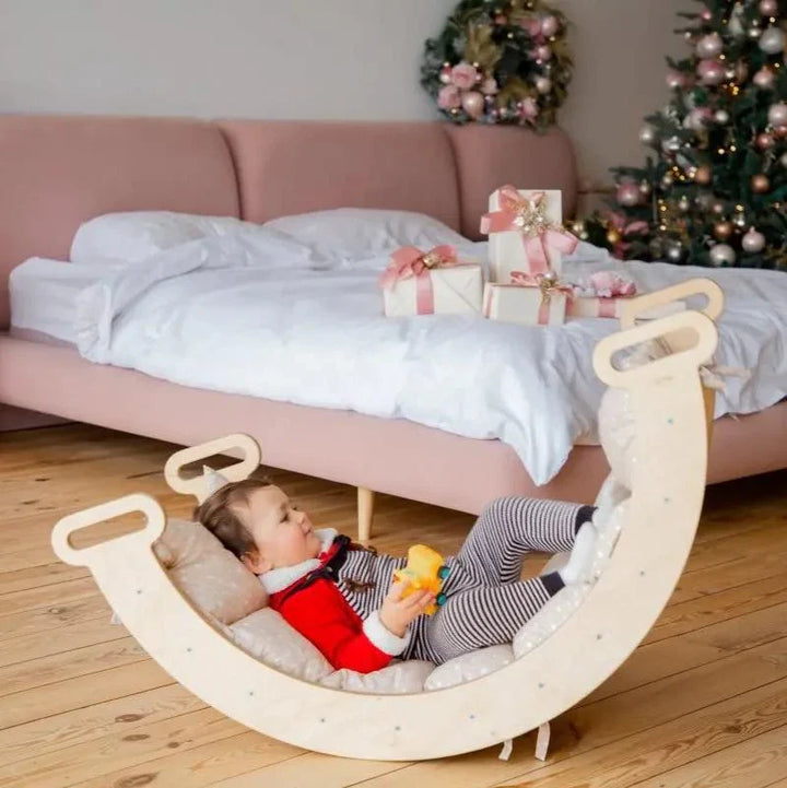 Pute for Klatrebue og Vippebalanse – beige (kun pute)
