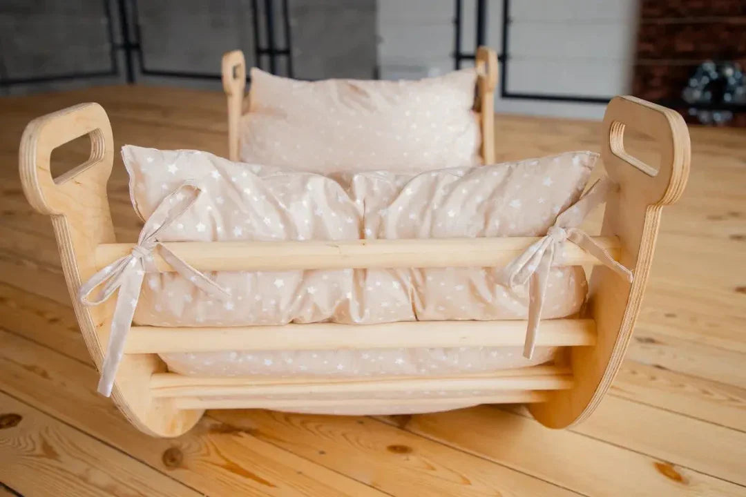 Pute for Klatrebue og Vippebalanse – beige (kun pute)