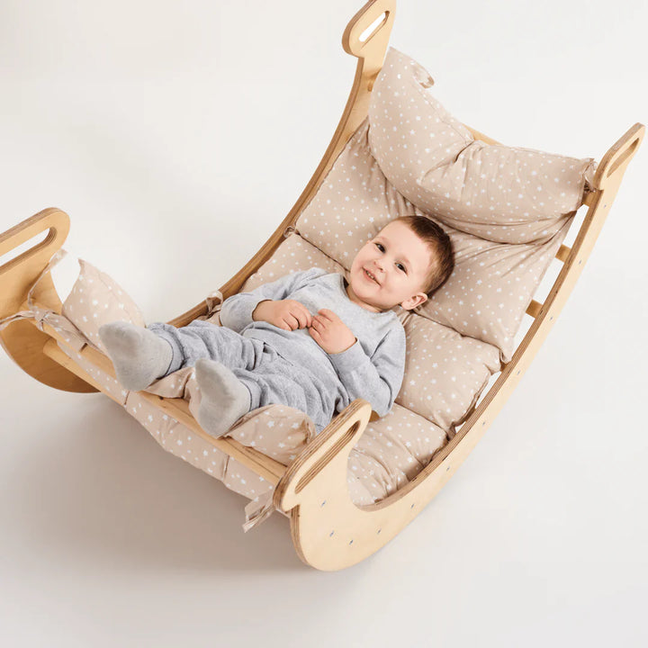 Pute for Klatrebue og Vippebalanse – beige (kun pute)