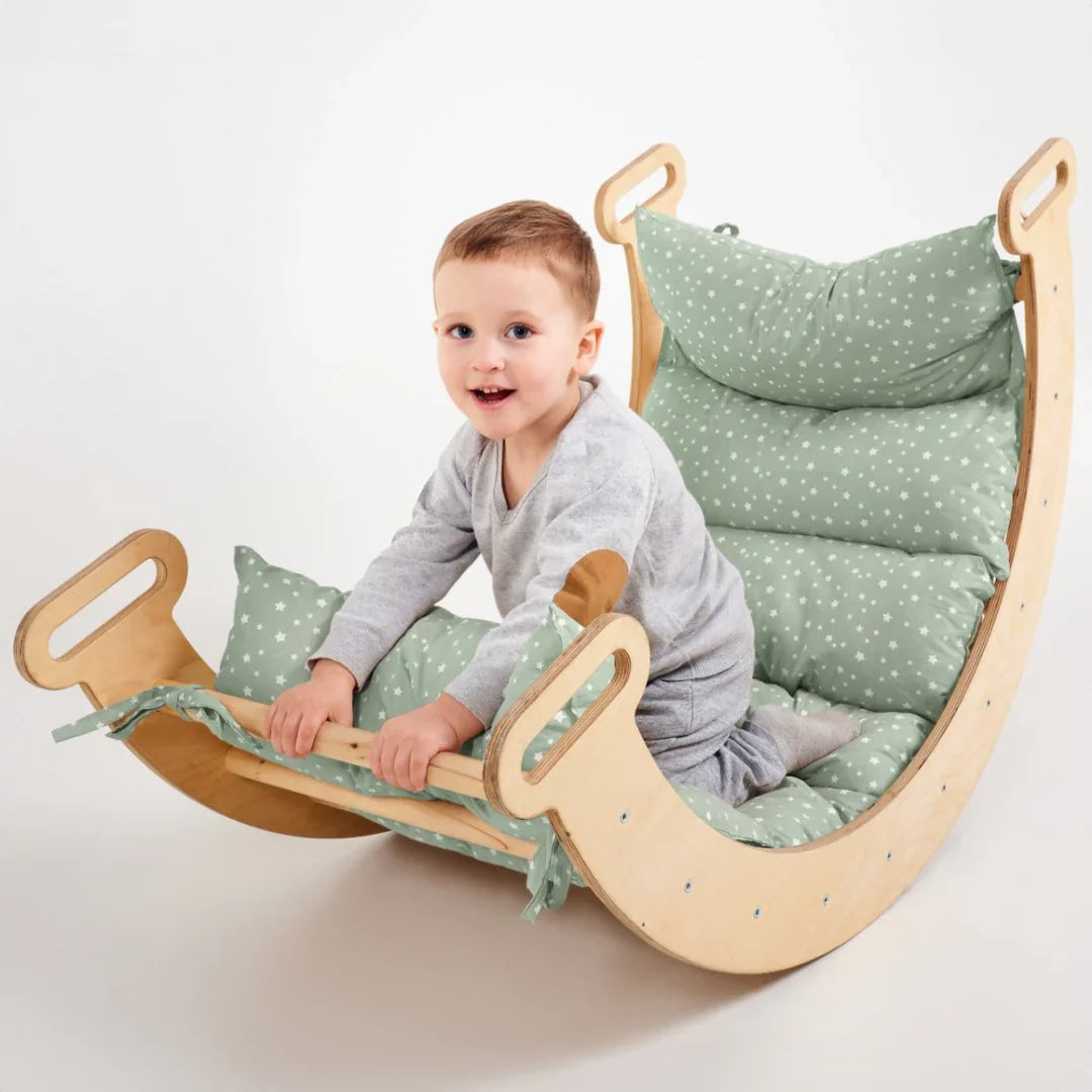 Pute for Klatrebue og Vippebalanse – beige (kun pute)