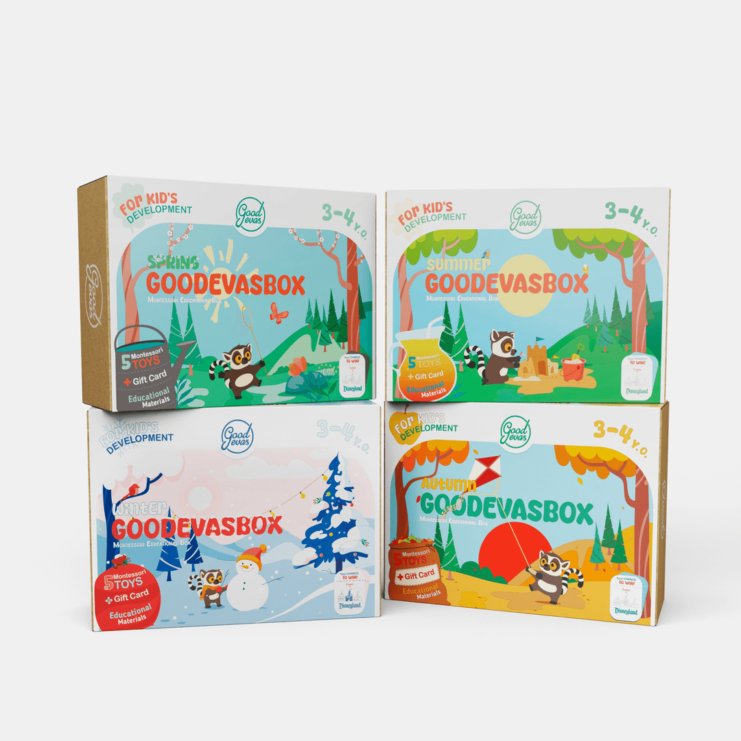 Årlig abonnementspakke med leker (3–4 år) — GoodevasBox