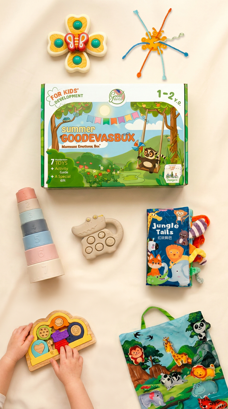 Sommerpakke med leker (1–2 år) — GoodevasBox